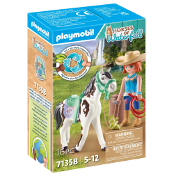 Playmobil - Лошади водопада Элли и кобыла Sawdust тренируются в вестерн-райдинге 71358