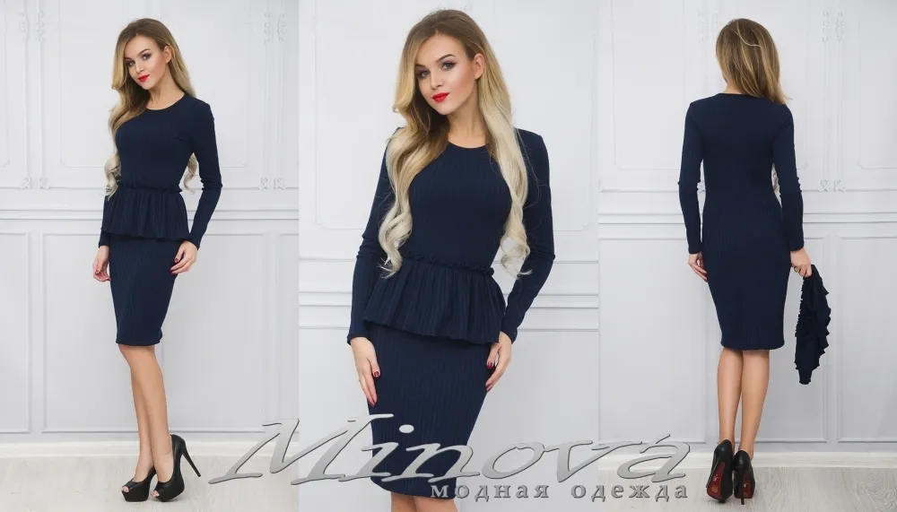 Платье 3087 (т.синий) Minova
