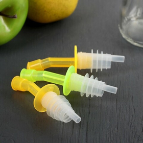 Набор насадок на бутылку «Яркоцвет», 3 шт, цвет МИКС