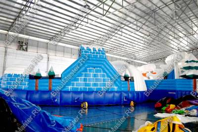 Надувной наземный аквапарк «Морское царство» 15*15*6 м