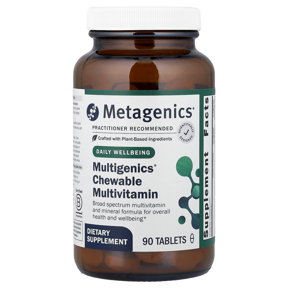 Metagenics, Multigenics®, жевательные мультивитамины, 90 таблеток