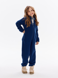 Теплый флисовый комбинезон с карманами