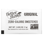 NOW Foods, Original Better Stevia, подсластитель, не содержащий калорий, 100 пакетиков, 100 г (3,5 унции)
