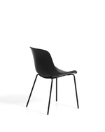 Черный стул Altea из пластика и стали с черной отделкой