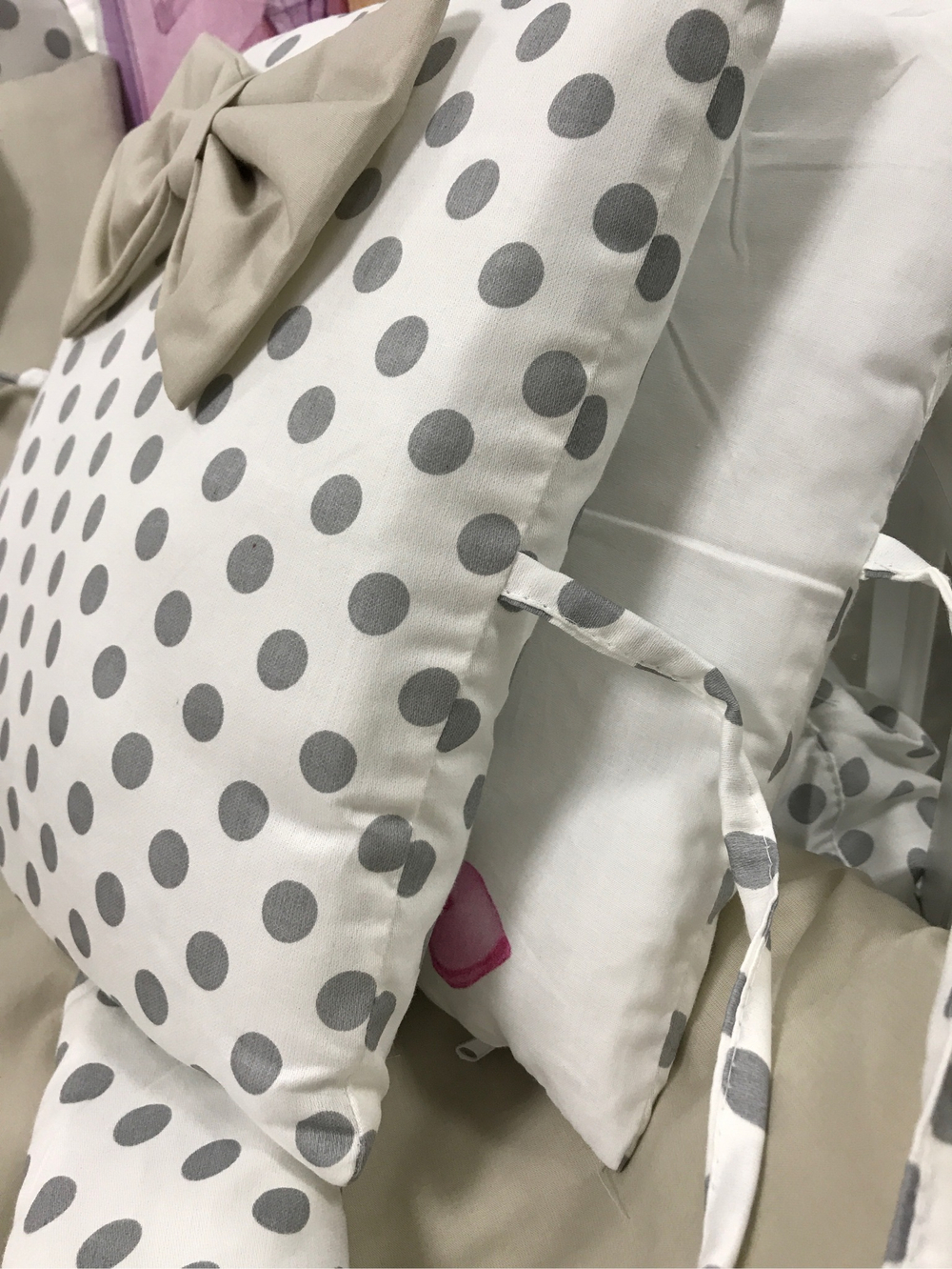 Комплект в кроватку 18 предметов "Кролик коричневый", сатин