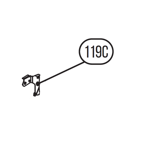 Запчасть №119C для HGSR. Пластина