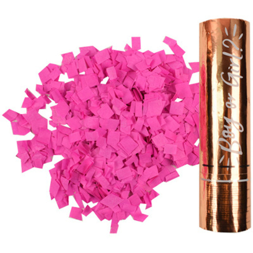 Хлопушка пружинная "Мальчик или Девочка pink"