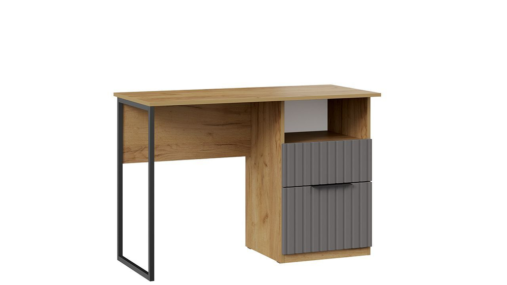 Стол письменный с ящиками Дуб Крафт золотой/Графит матовый 110,2х50,3х75 см