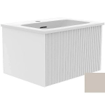 Тумба с раковиной La Fenice Terra 60 бежевая матовая