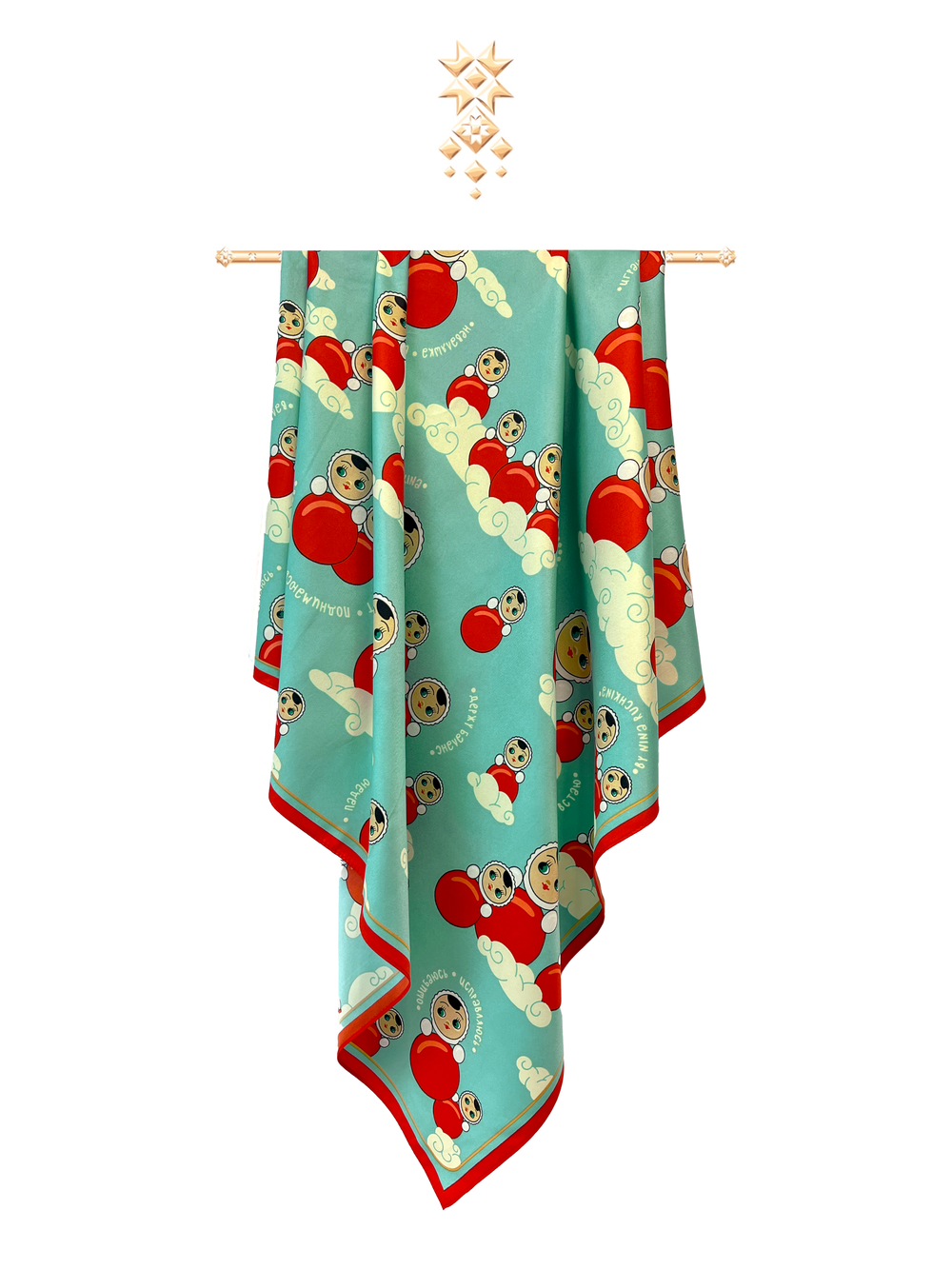 Платок «Русская неваляшка. Вдохновение»