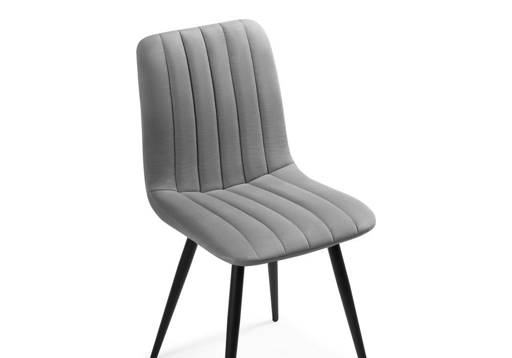 Стул на металлокаркасе Дани темно-серый / черный