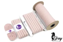 168 641/12 ОПТ Резинка отделочная Lauma Fabrics, 12 мм, серебристый пион 168