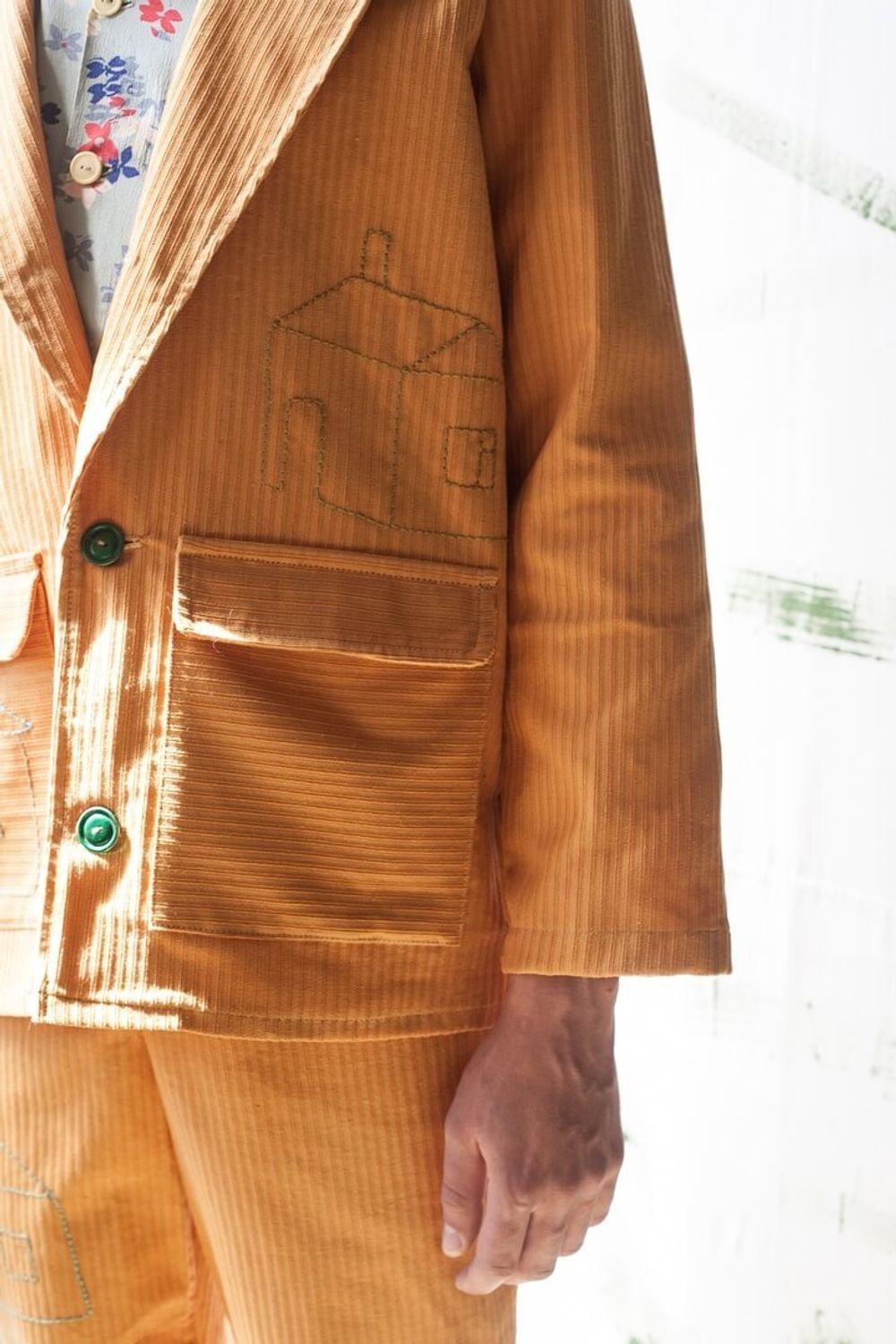 Рубашка Soeurs Embroidered Houses Suit