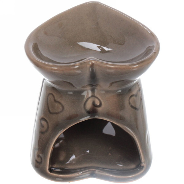 Аромалампа Love цвет серый, керамика 7,2x7x7,6 см