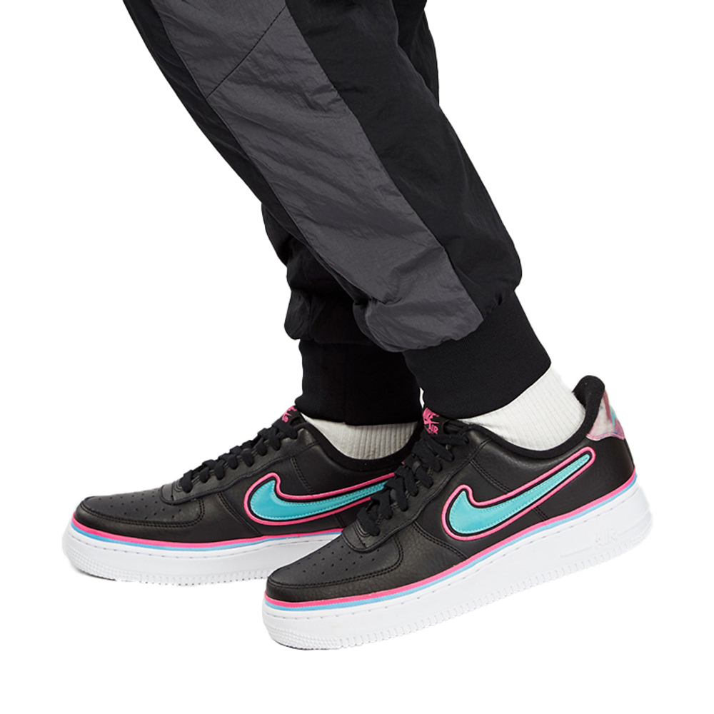 Кроссовки Nike Air Force 1 Sport Nba Black Blue Gale Laser Fuchsia
