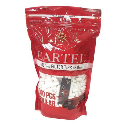 Фильтры для сигарет "Cartel" 8мм KS 1000шт