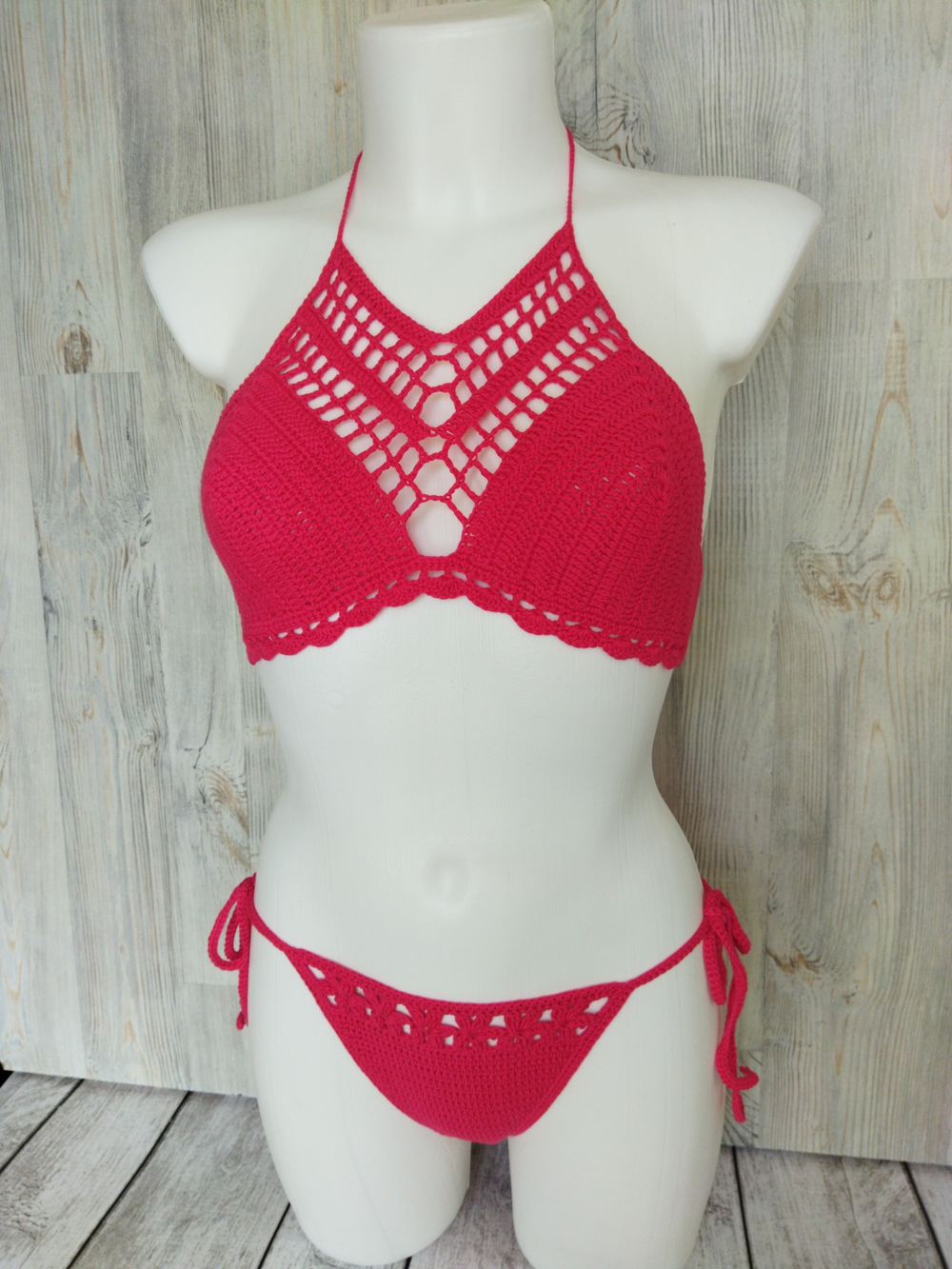 Купальник вязаный