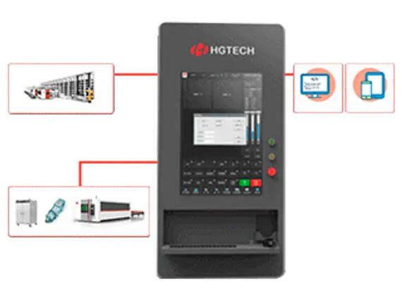 Высокоскоростной лазерный станок HGTECH серии Marvel для резки листов металла