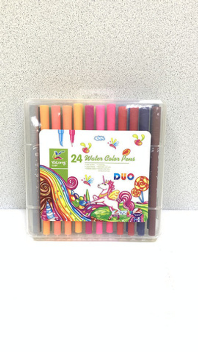 Фломастеры 18цв. Water Color Pen DUO