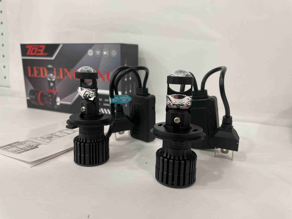 H4 (Линзы) / Светодиодные лампы T03, мини линзы, серия: цикл (2 шт. / комплект)