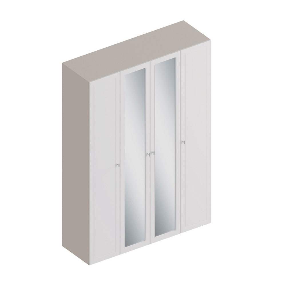 Шкаф 4-створчатый с зеркалом "Лорэн"