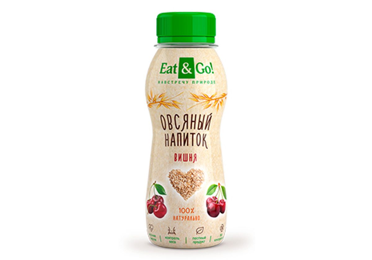 Овсяный напиток Eat&Go! вишня, 200мл