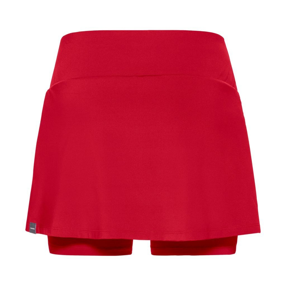 Юбка для девочки теннисная Head Club Basic Skort - красный