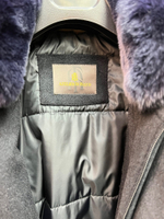 Мужское зимнее пальто Atelier Di Falco с мехом кролика на воротнике