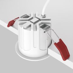 Модульный встраиваемый светодиодный светильник Maytoni Alfa LED DL043-01-10W4K-RD-W