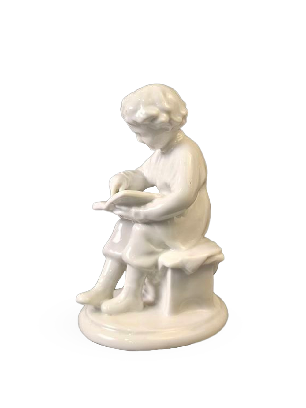 Фарфоровая статуэтка "Юный Ленин" ЛФЗ