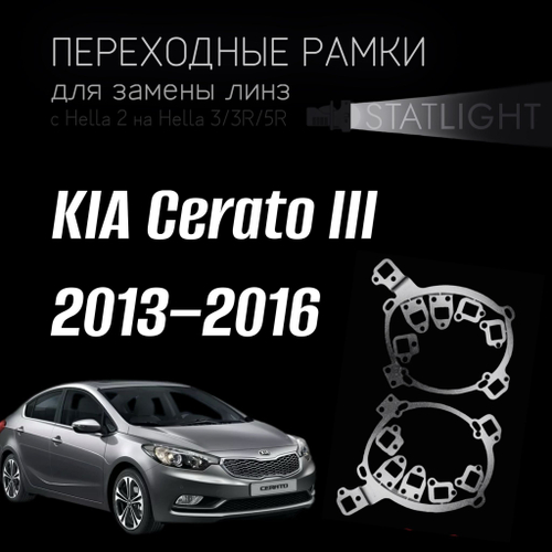 Переходные рамки для замены линз на KIA Cerato III 2013–2016