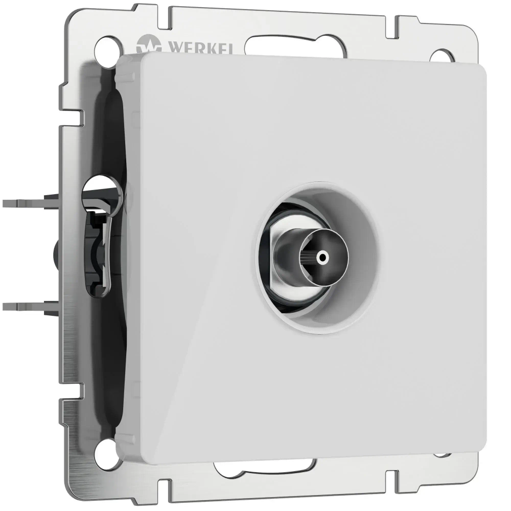 ТВ-розетка оконечная (белый акрил) W1183041