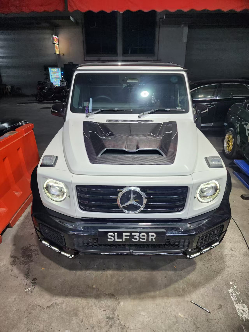 Губа переднего бампера для Mercedes Benz G class W465 G500 G450d 2025+ Гелик Гелентваген