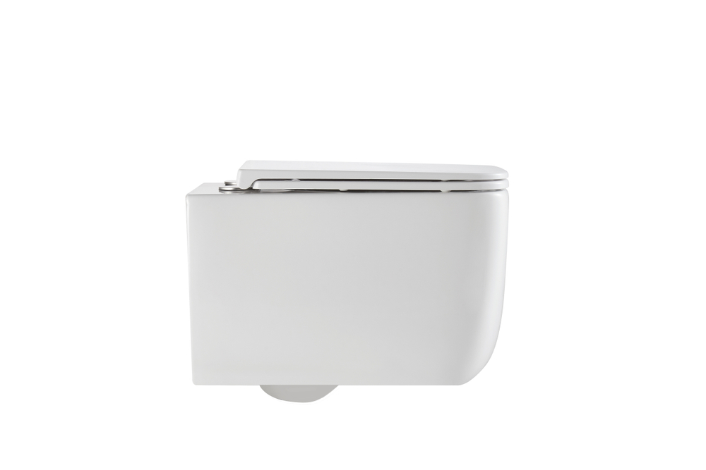 Унитаз подвесной Lina VT1-53T Tornado, цвет белый, ультратонкое soft-close сиденье