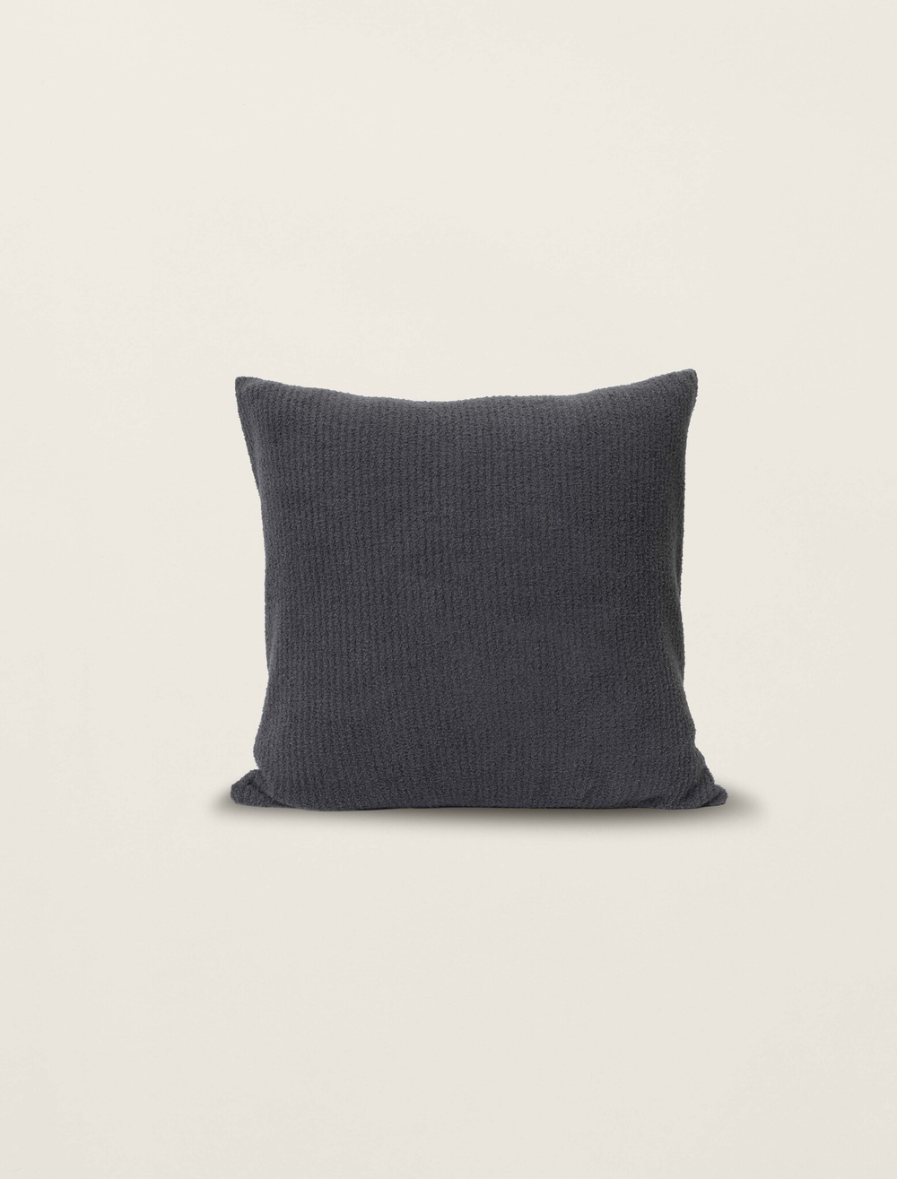 Подушка декоративная 45х45см Barefoot Dreams Ribbed темно-серая