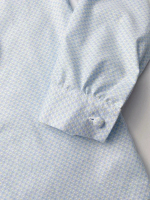 Рубашка с манжетами Голубая basic