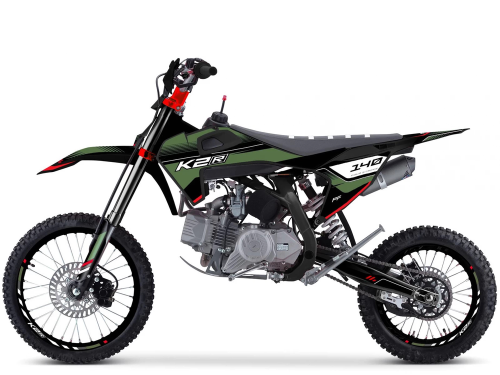 Питбайк K2R PF 140 Green/Black 2023