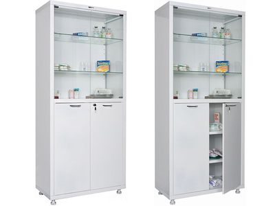 Double-leaf medical cabinet HILFE МД 2 1780/SG