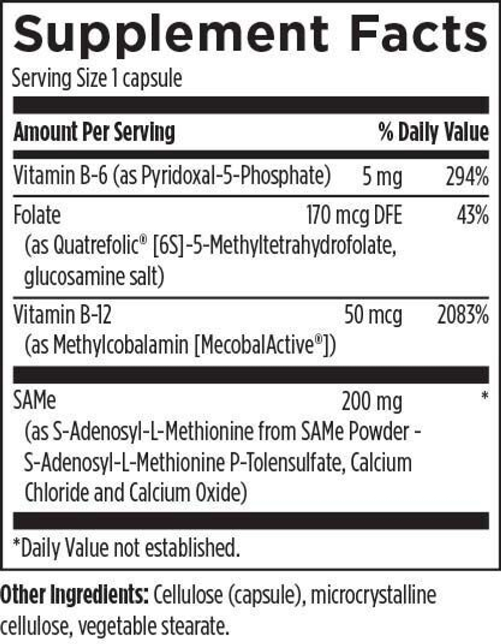 Designs For Health - SAMe 30 capsules
