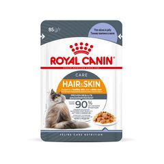 Royal Canin Hair & Skin пауч для кошек забота о здоровье кожи и шерсти кусочки в желе мясо 85 г