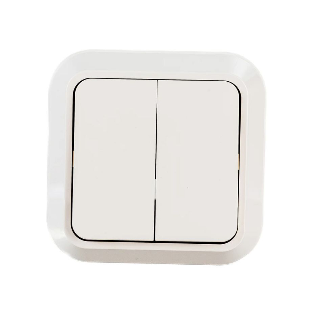 Выключатель 2-кл с подсветкой MAKEL 45123