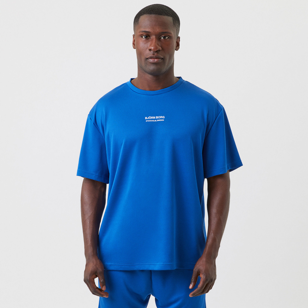 Мужское теннисное поло Björn Borg Loose T-Shirt Men - Blue
