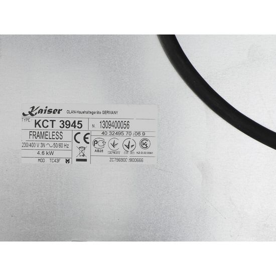 Электрическая варочная панель Kaiser KCT 3945 N