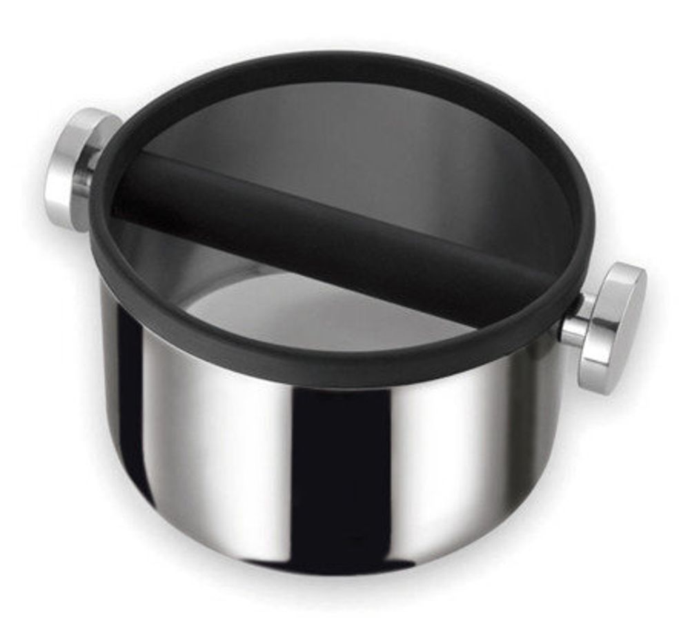 Нок-бокс Motta ящик из нержавеющей стали для кофейной гущи, круглый, d=16.5 см