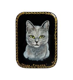 Народные промыслы ШК-95/14-B Шкатулка «Кошка»