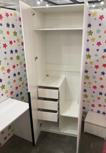 Шкаф 2-х створ. с 3-мя ящиками Ольга-6 белый