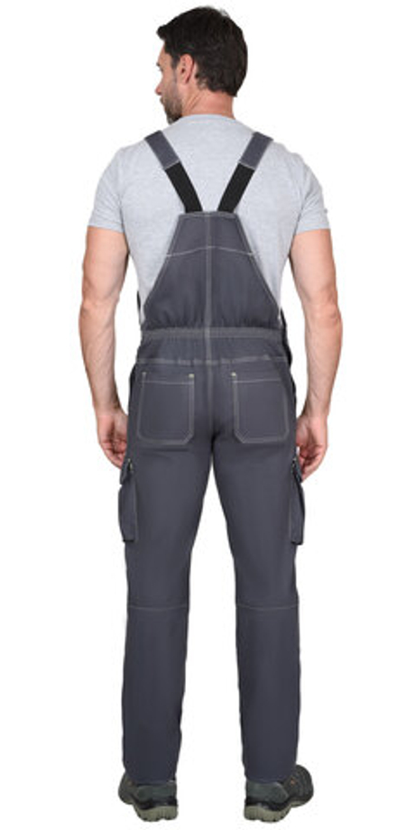 Полукомбинезон "ДЖЕТ" т.серый с синим ТА (ЧЗ)