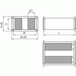 Шумоглушитель SRSr 600x300/1000