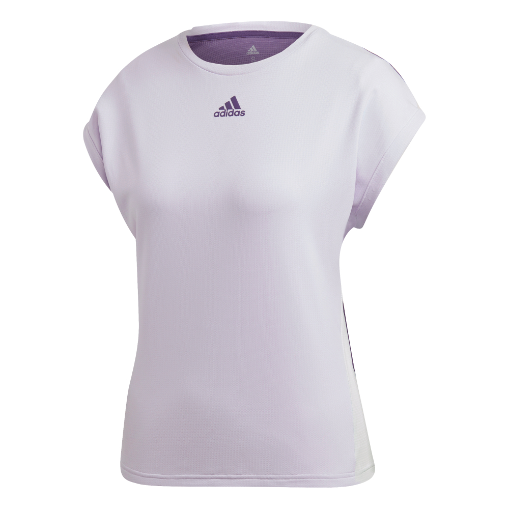 Женская теннисная футболка Adidas Women Tee Heat Ready - purple tint/tech purple