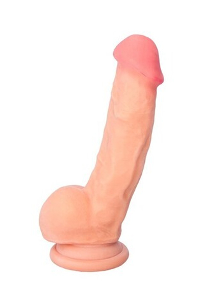 Реалистичный гибкий фаллос на присоске Real Stick Elite (Цвет: телесный)